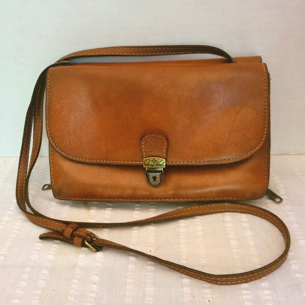 Patricia Nash Organizer Crossbody Bag Leather